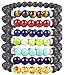 Casoty 7 Chakras Bracelet Set of 7 - Volcano Lava Rock Natural Stone Beads Healing Yoga Bracelets