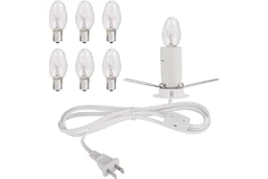 Himalayan Salt Lamp Cord, with Dimmer Switch,Christmas Bulb,Salt Lamp Cord with Dimmer Control and Base Assembly,6 Feet,E12 B