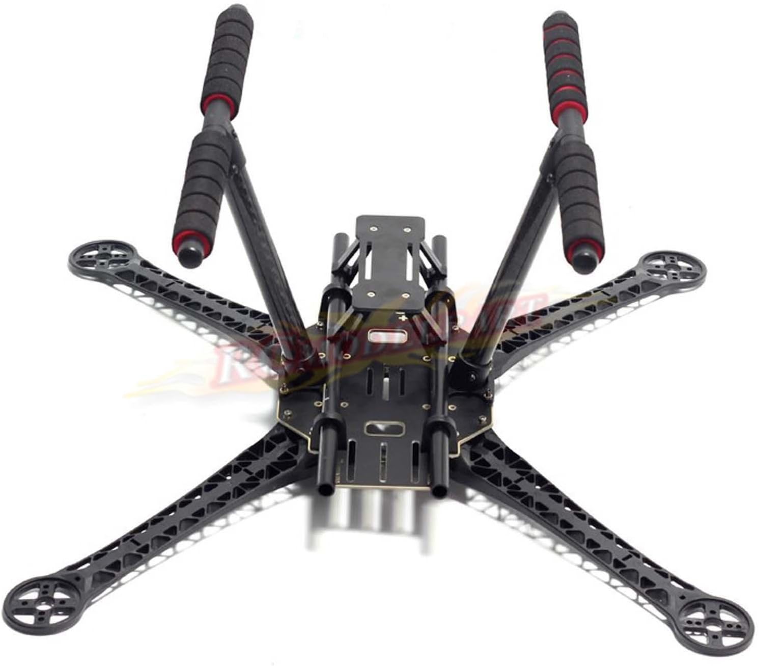 Rcmodelpart S500 Quadcopter Fuselage Frame Kit PCB Version w/Carbon Fiber Landing Gear Skid, Black - Image 4