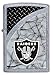 Zippo NFL Oakland Raiders Street Chrome Pocket Lighter, One Size