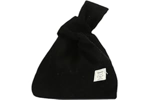 Anopo Small Corduroy Wristlet Handbag for Women Japanese Knot Bag Portable Wrist Bag Sleeve Knot Pouch