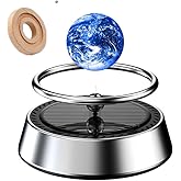 1 Pcs Solar Energy Car Air Freshener & Aromatherapy Oil Diffuser - Rotating Scent Car Decoration - Silver, Osmanthus