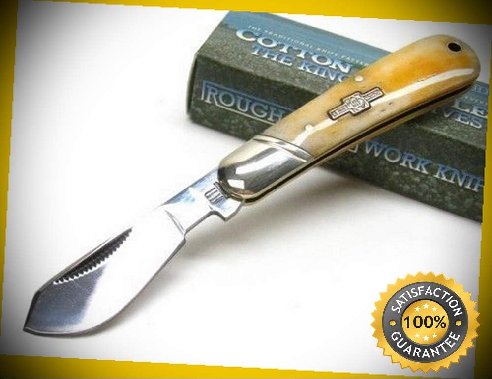 1834 Small Tobacco Bone Cotton Sampler Folding Pocket Sharp Knife perfect for outdoor camping hunting