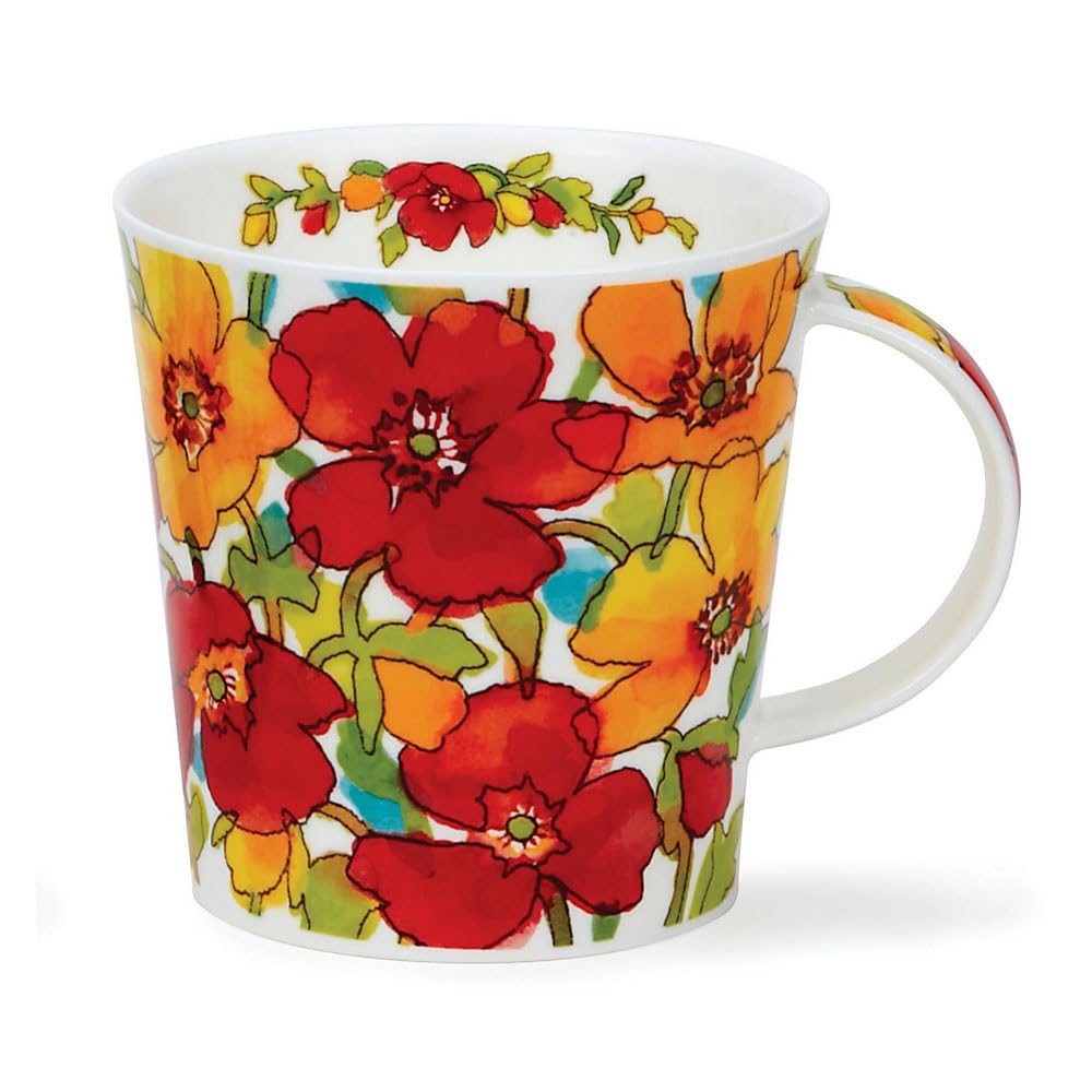 Dunoon Cairngorm 0.48L Mug Flower Shower (Red)