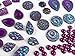 400 Pcs of Assorted Purple Pearl Finish, Iridescent Flat Back Tear Drop Beads Cabochons Assorted Sizes 4mm-18mm