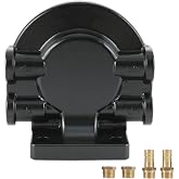 S3213 Fuel Filter Base replacement for Marine Outboard Motor Mercury | with 3/8" Barb x 1/4" NPT brass Fittings Water Separator Bracket 35-80909718-7932-1 18-7853-1 (Include Four Fittings)