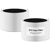 2-Pack Blue Pure 211i Max Replacement Filter Compatible with Blueair 211i Max Air Purifier, 3-IN-1 Ture H13 HEPA & Activated Carbon Replacement Filter, Compared part #F2MAX