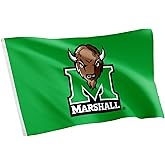 Desert Cactus Marshall University MU Flag - 3 x 5 Feet Thundering Herd Banner, Indoor/Outdoor Durable Fabric, 100% Polyester Design (Style 1)