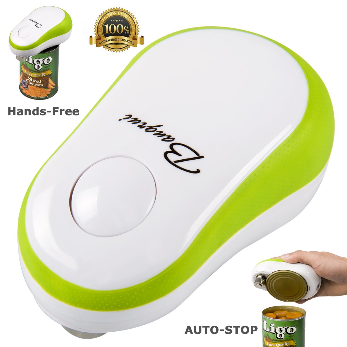 Home Kitchen Restaurant Mama Manual Automatic Safety Electric Can Opener:2019 Updated (Bangrui) Intellectual Electric Can Opener:Smooth Edge,Stop Automatically,a Good Helper in Cooking! (Green)