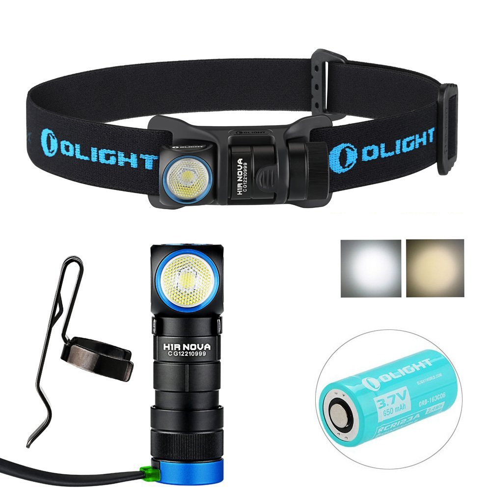 Olight H1R Headlamp Nova 600 Lumens Cree XML2 Cool White 60007000K