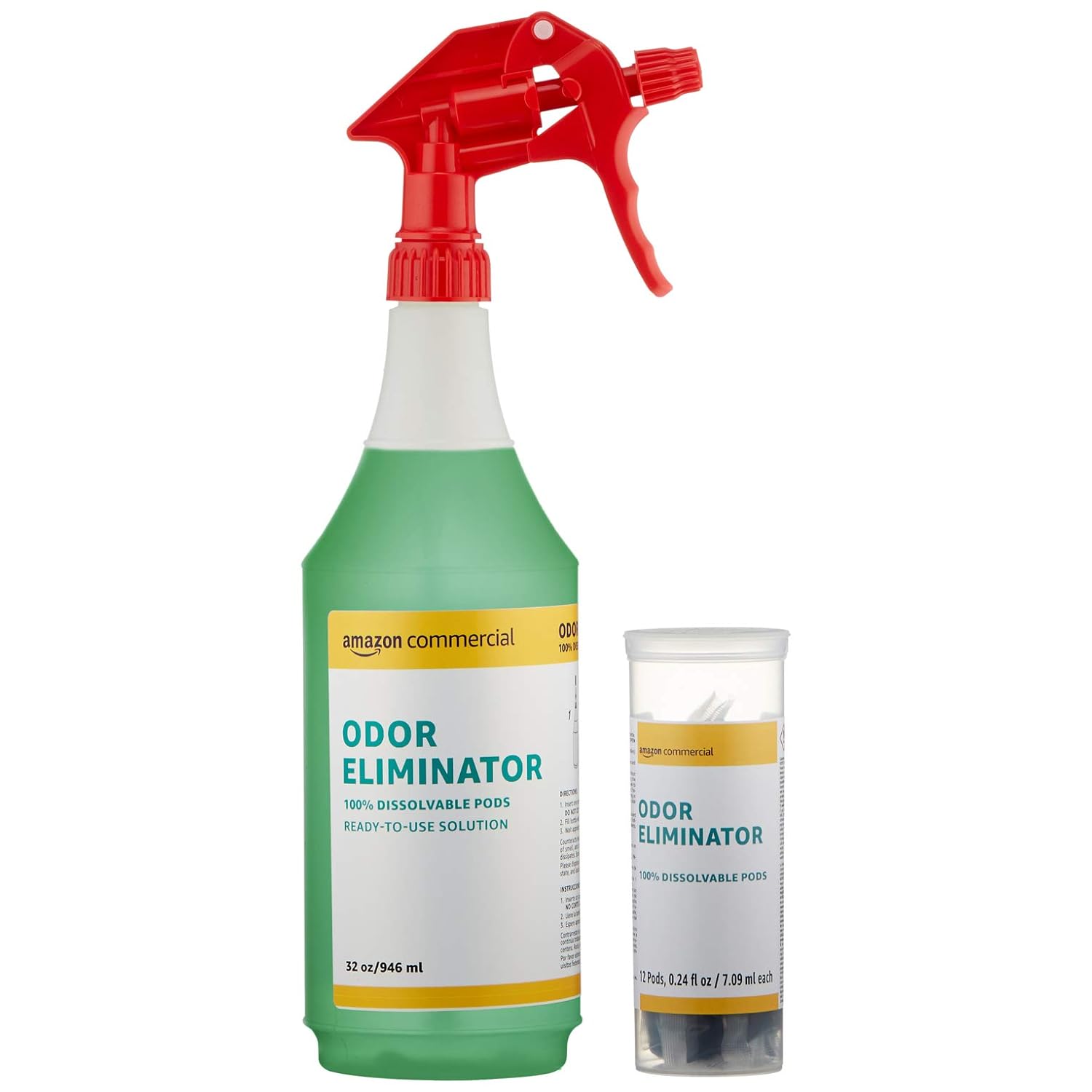 Commercial Dissolvable Odor Eliminator Kit with 12 Refill Pacs: Industrial & Scientific