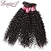 Brazilian Curly Bundles Virgin Human Hair 3 Bundles 100% Unprocessed Human Hair Jerry Curly Silk Human hair Bundles Natural Color (8 10 12 Inch)…