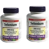2 Bottles x Webber naturals Selenium, 90 Tablets