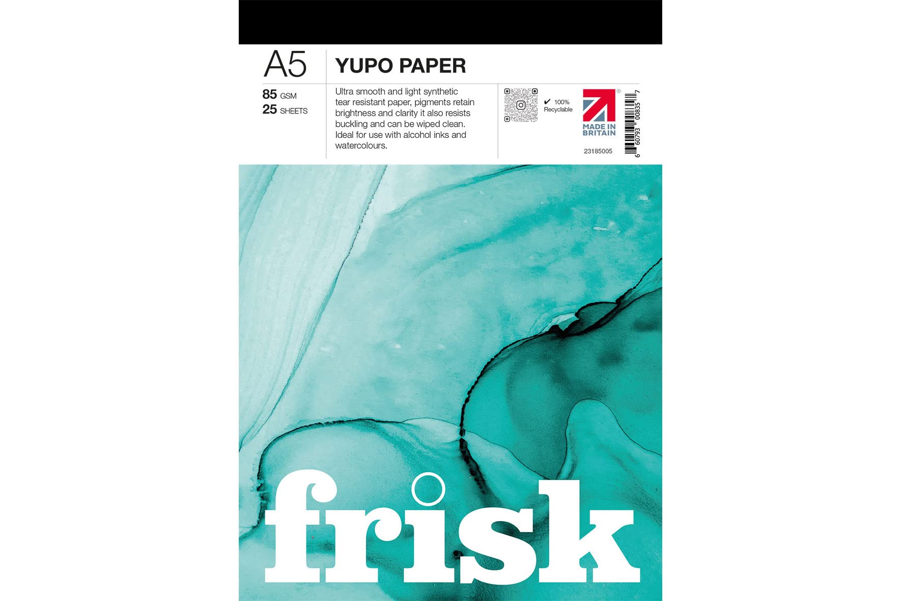 Frisk 23185005 Yupo Paper Pad A5, White