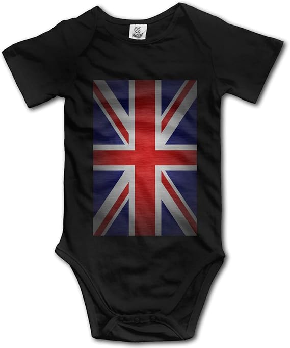 CUTEDWARF Baby ShortSleeve Onesies Vintage British Flag