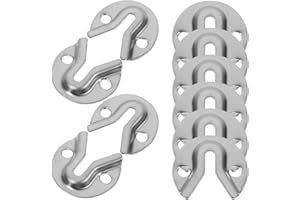 NAMOARLY 20pcs Metal Keyhole Hangers with Raised Slot Brackets, Heavy Duty Picture Frame Wall Fasteners