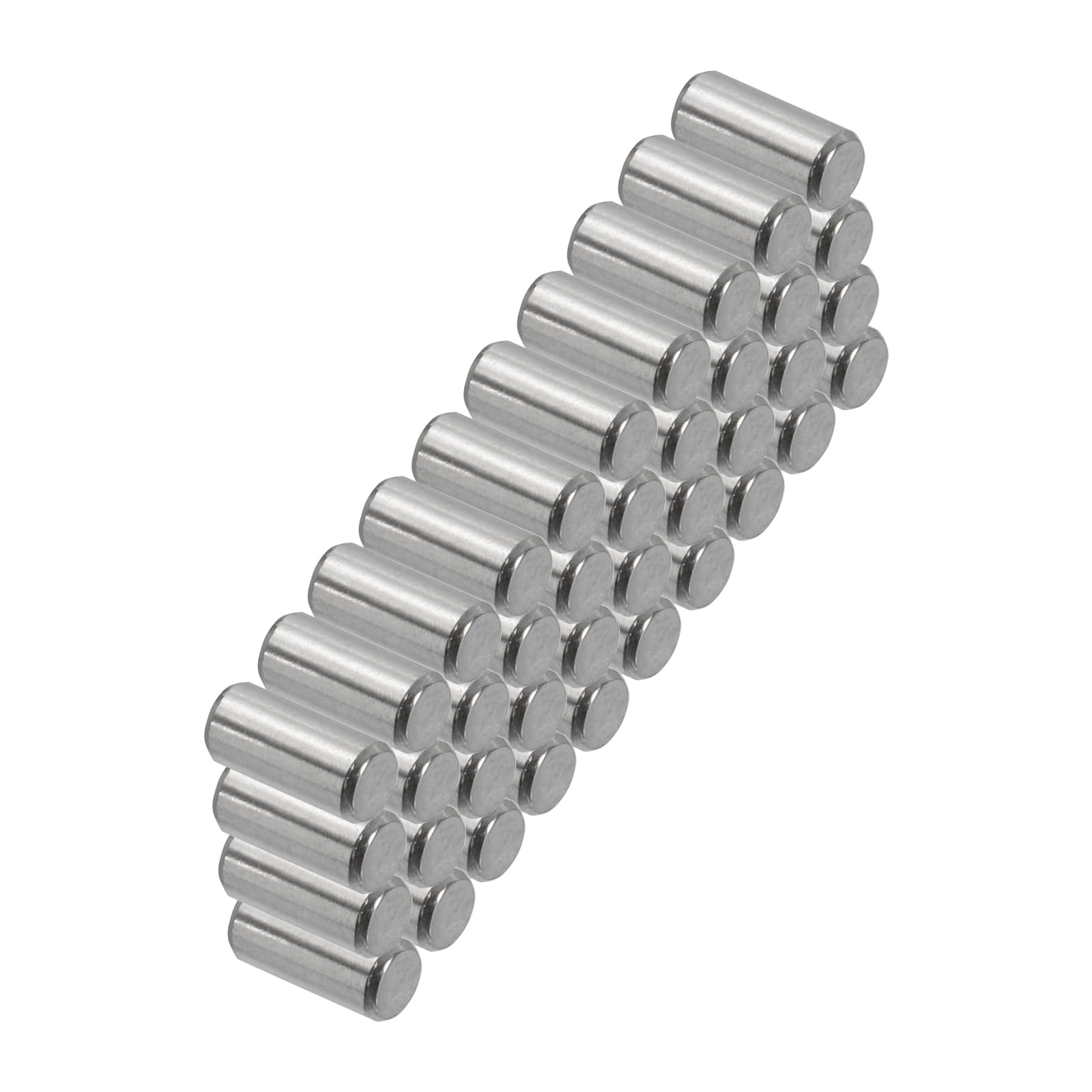 PATIKIL 304 Stainless Steel Dowel Pins 4 x 8 mm, 50 Pack Metal Dowel Pins Shelf Pegs Support Shelves Bunk Bed Fasten Elements Hardware for Furniture Fixing Component Position