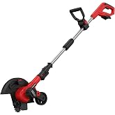 Brusless Lawn Edger Compatible withMilwaukee 18V Battery (No Battery) | 9" Cordless Edger Lawn Tool with 3 Depth Setting, Lightweight, Adjustable Handle &amp; Dual Wheels Grass Edgers for Lawn