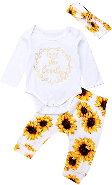 newborn baby sunflower outfit