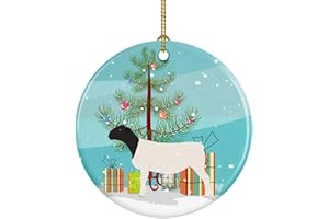 Caroline's Treasures Dorper Sheep Christmas Ceramic Ornament, 3 inch