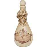 Braxio Halloween Decorations Indoor Potion Bottles - White Skull Décor with Snake Halloween Decoration Room Decor Aesthetic Gift for Women Halloween Party Decorations Bottles 4.25 * 4.25 * 9.5 Inch