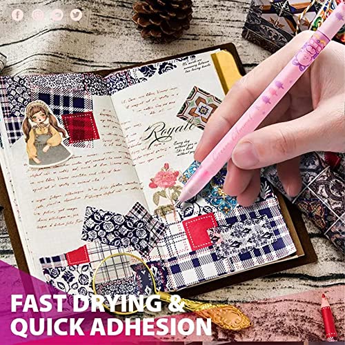 Scrapbook Quick Dry Glue Pen, Glue pens for Crafting, Adhesive Glue