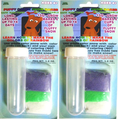 Magic Colorful instant expanding snow with Test Tube 2 packs