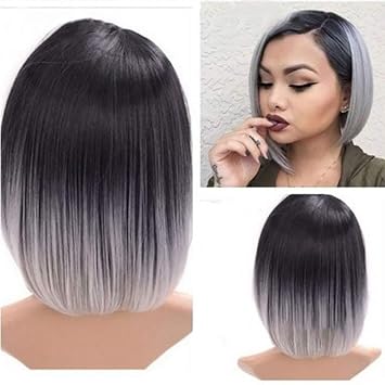 Amazon Com Bb67 Wigs Short Straight Synthetic Natural Hair Full