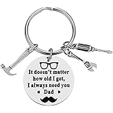 HAMIYELL Father's Day Gifts for Dad from Daughter Son, Dad Keychain Key ring for Father’s Birthday Valentine's Day Christmas Gifts