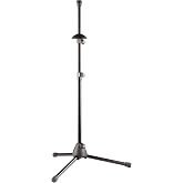 K&amp;M - Konig &amp; Meyer 14985.000.55 Trombone Stand - Industry Standard Fits Trombones and Marching Baritone Horns - Sturdy Folding Leg Base - Professional Grade for all Musicians - German Made - Black