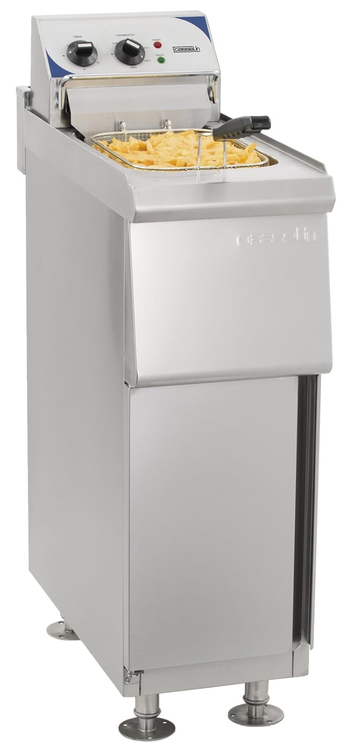 Casselin cfp10t - Freidora eléctrica sobre patas de 10 L alto ...