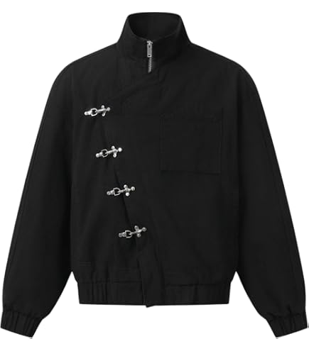 Amazon.com: Aelfric Eden Mens Jackets Metal Button Boxy Jacket