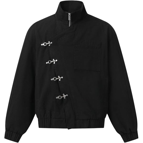 Amazon.com: Aelfric Eden Mens Jackets Metal Button Boxy Jacket