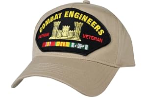 MEDALS OF AMERICA EST. 1976 Combat Engineer with Vietnam Service Ribbons Khaki Hat