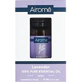 Airom&eacute; Lavender 100% Pure Therapeutic Grade Essential Oils| 15ml Amber Glass Bottle