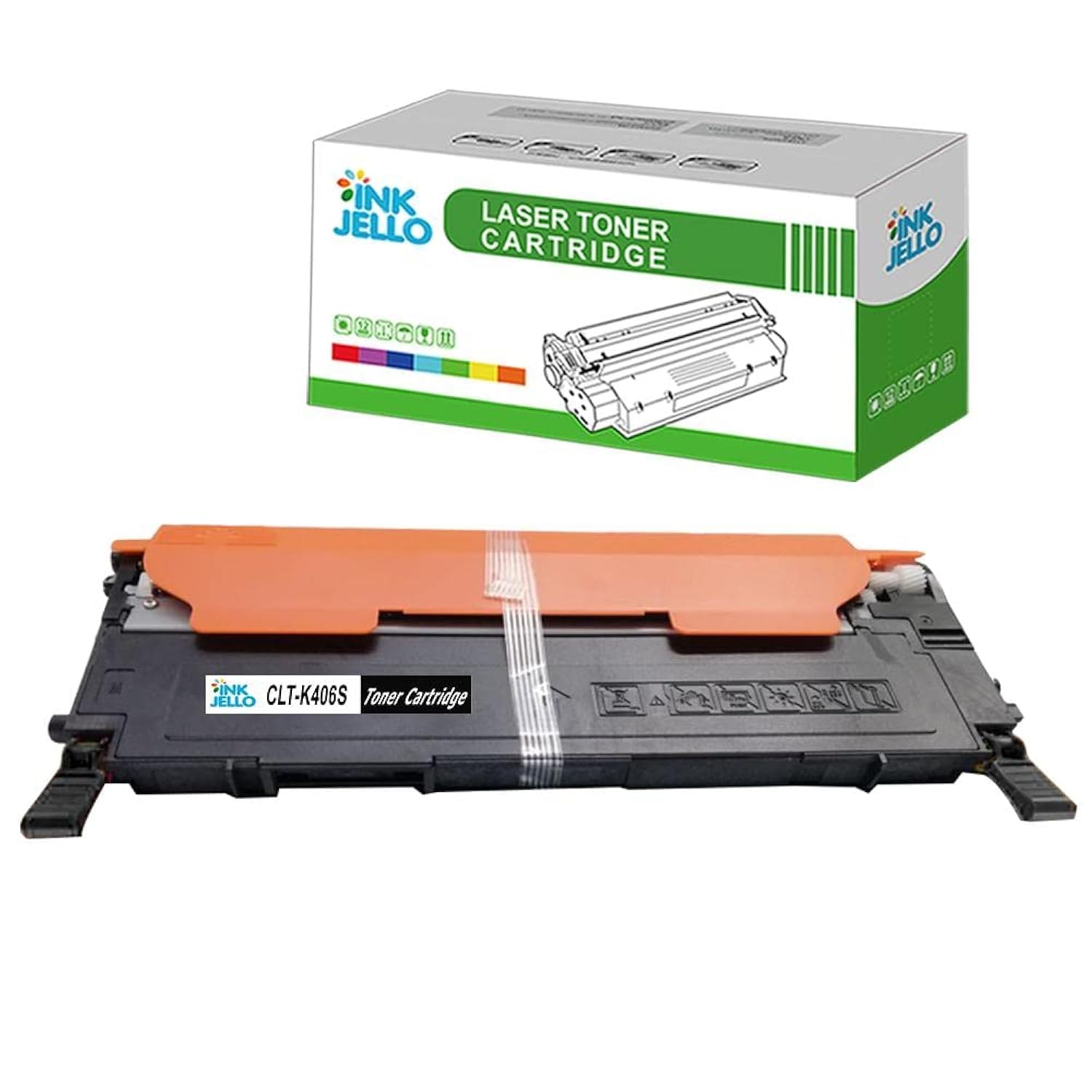 InkJello Compatible Toner Cartridge Replacement for Samsung CLP-360 CLP-365 CLP-365W CLX-3300 CLX-3305 CLX-3305FN CLX-3305FW CLX-3305W Xpress SL-C410W SL-C460FW SL-C460W CLT-K406S