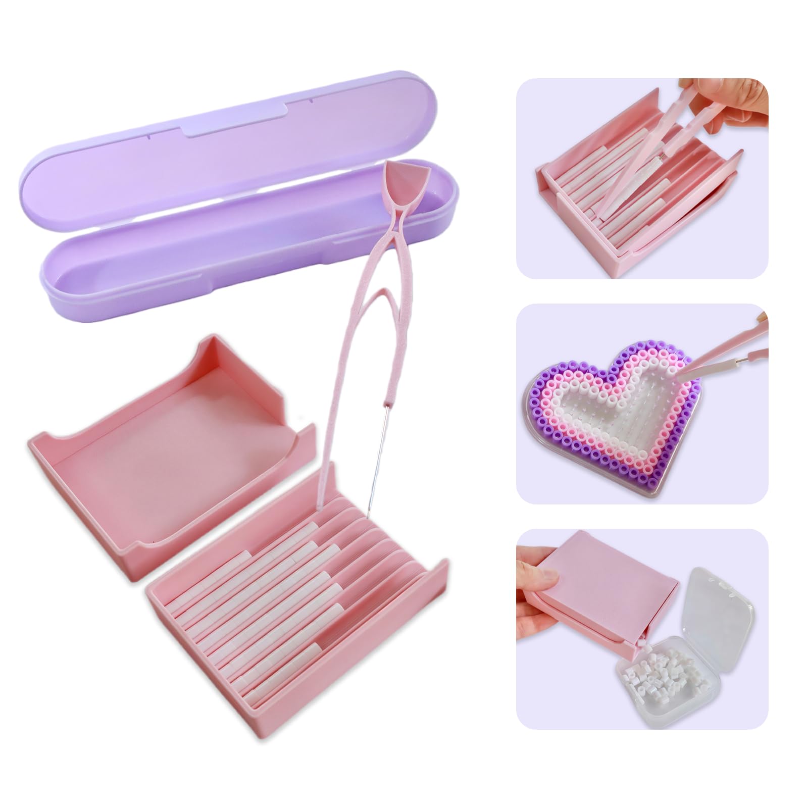Photo 1 of **********MISSING PARTS*******
Kculswin 5mm Fuse Bead Single Needle Tweezer & Aligner Tray Kit, Efficient Iron Bead Sorting Tools with Effortless Beads Recovery, Birthday Easter Gifts for Women
