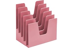 Acrimet 5 Section Incline File Sorter Organizer, Mail, Folder, Letter Desk Organizer, Rack for Office Organization Desktop (P