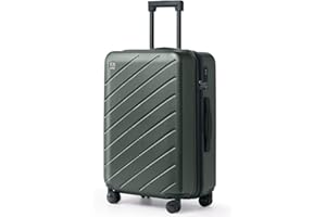 AnyZip Luggage Suitcases with Spinner Wheels PC+ABS Hardshell TSA Lock Checked Luggage 24Inch Darkgreen