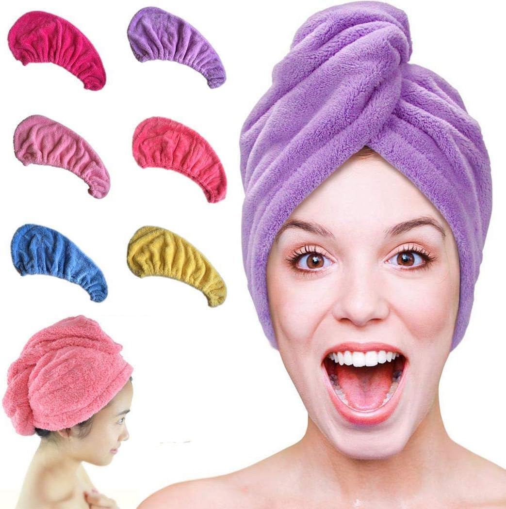 Amazon Hair Towel Wrap DoubleSided Coral Fleece 2.99 After Promo