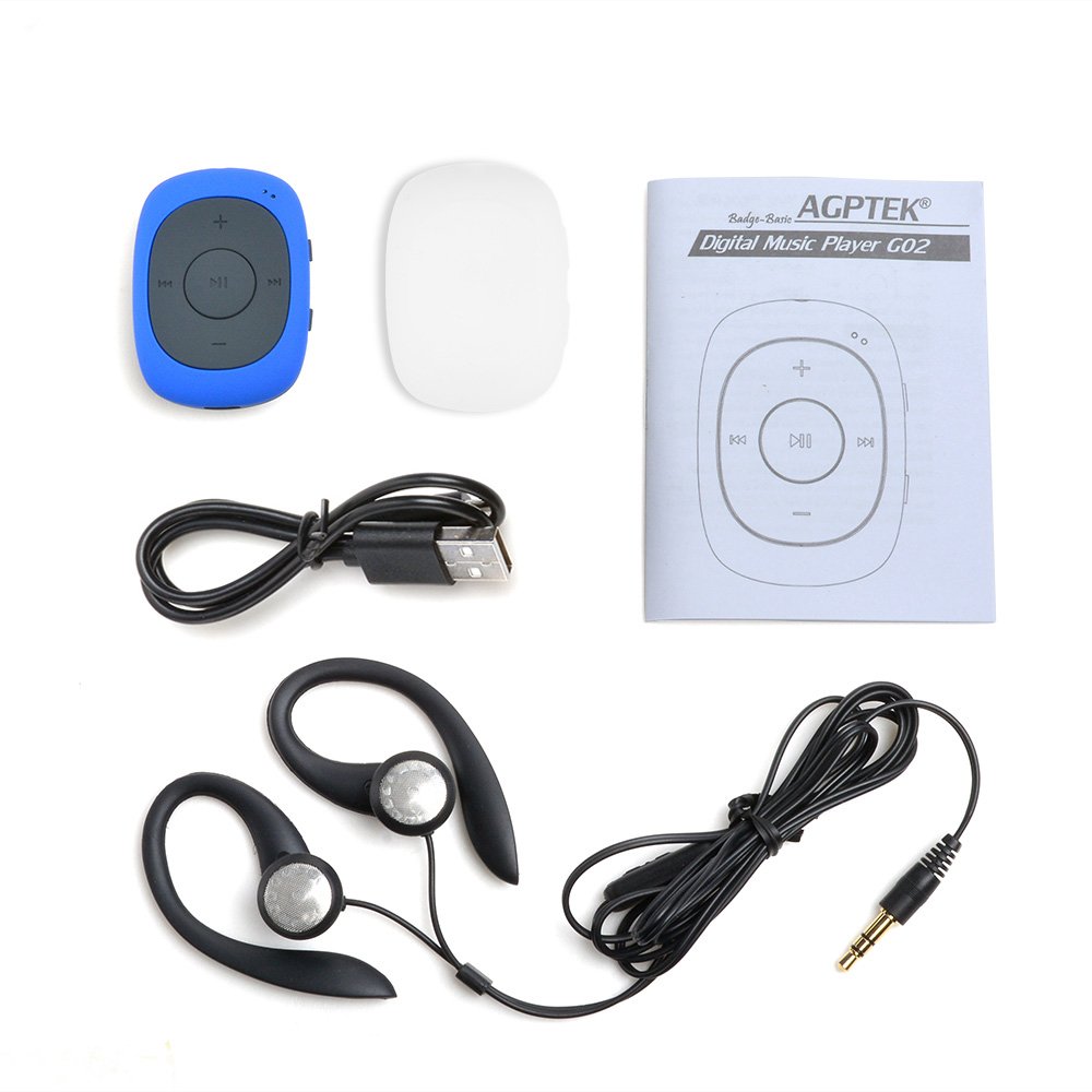Clip Mp3 PlayerAGPtEK G02 8GB Portable Sport Music Player with FM