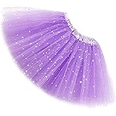 Rysly Girls Sparkle Tutus Princess Ballet Dance Layered Tulle Tutu Skirts,2-8T