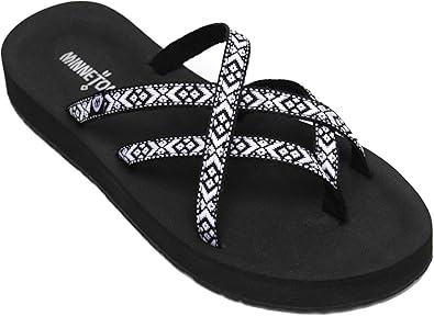 minnetonka black sandals