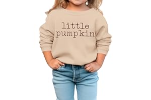 GLIGLITTR Toddler Baby Girls Halloween Sweatshirt Little Pumpkin Crewneck Pullover Tops Long Sleeve Outfit Shirt Fall Clothes