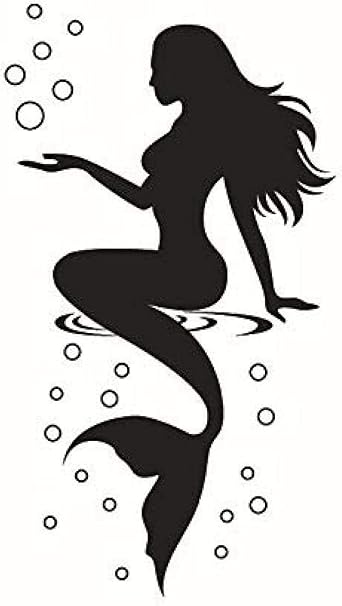 Pegatinas De Pared De Pvc Con Forma De Sirena, Pegatinas De Pared Para