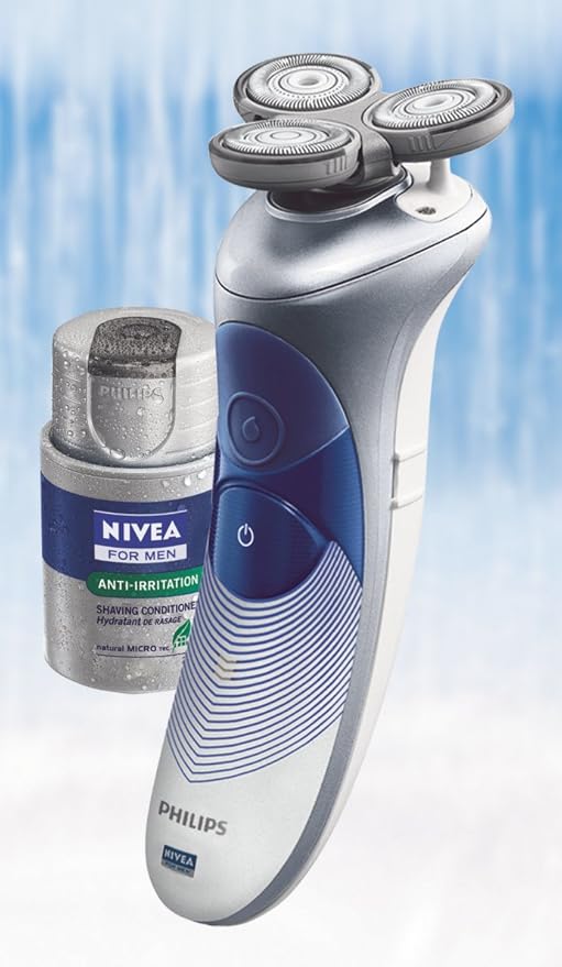 PHILIPS HS8420 Cool Skin Shaver With Nivea Skin Conditioner Amazon.co