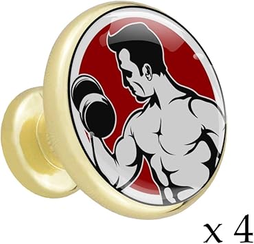 Fitness Boy Gabinete de maquillaje Cajón la manija oro para niños ...