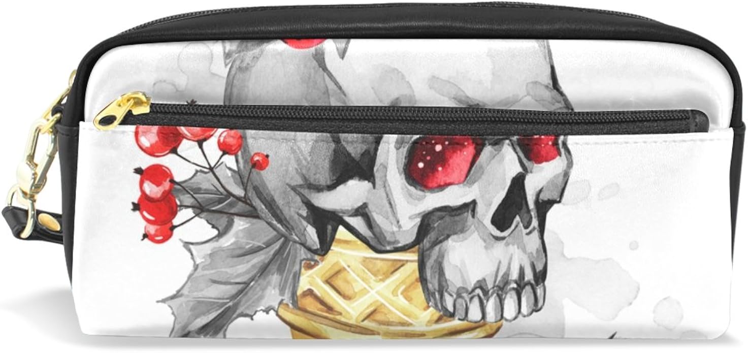 Amazon Co Jp ペンケース ペンポーチ おしゃれ かわいい 大容量 高校生 シンプル ボックス 筆箱 筆入れ 文具 学生用 ペンバッグ 化粧バッグ 化粧品用 雑貨 人気 レディース メンズ プレゼント ギフト 子供 スカル クリスマス シューズ バッグ