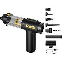 Fanttik Slim V10 Mix Cordless Car Vacuum, 4 in 1 Handheld Air Duster, Color Smart LED Display, 16kPa Suction Power, Cordless 