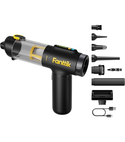 Amazon.com - Fanttik Slim V8 Apex Car Vacuum Black Slim V10 Mix